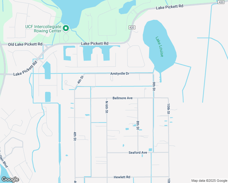 map of restaurants, bars, coffee shops, grocery stores, and more near 18421 Bellmore Avenue in Orlando