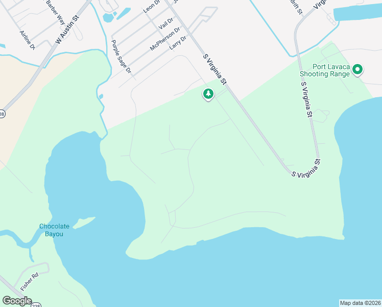 map of restaurants, bars, coffee shops, grocery stores, and more near 655 County Road 105 in Port Lavaca