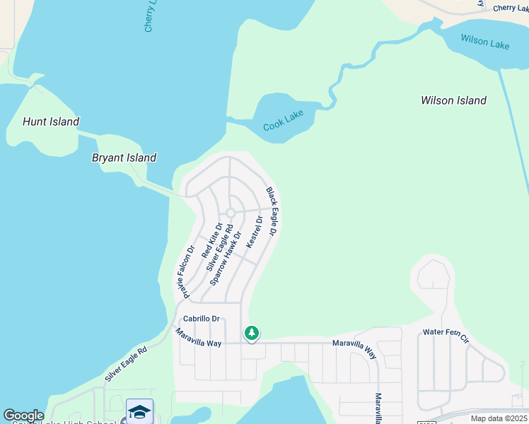 map of restaurants, bars, coffee shops, grocery stores, and more near 652 Black Eagle Drive in Groveland