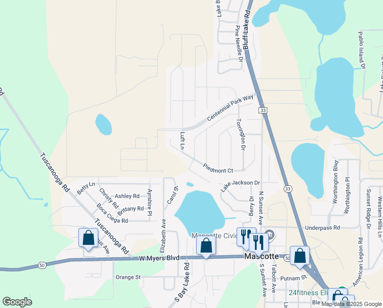 1931 Piedmont Court, Mascotte FL Walk Score