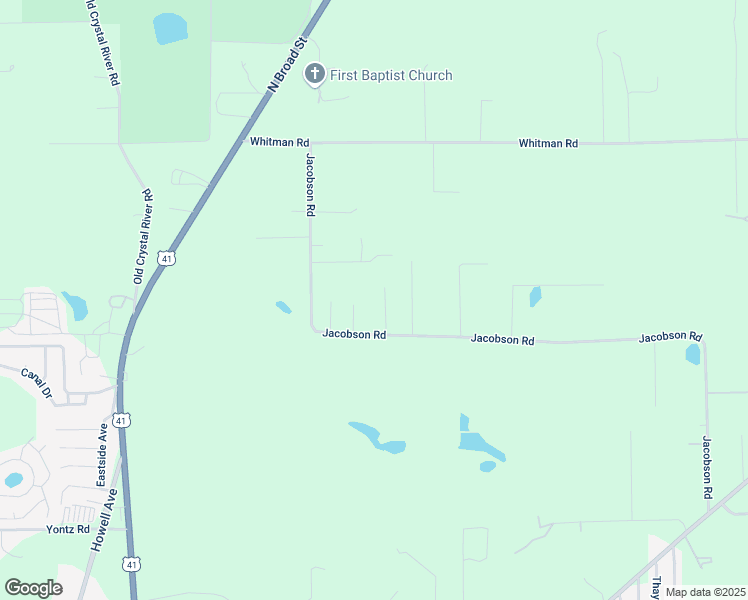 map of restaurants, bars, coffee shops, grocery stores, and more near 11115 Acorn Place in Brooksville