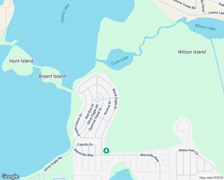 map of restaurants, bars, coffee shops, grocery stores, and more near 674 Black Eagle Drive in Groveland