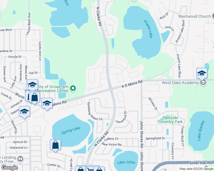 map of restaurants, bars, coffee shops, grocery stores, and more near 1175 Turtle Lake Court in Ocoee
