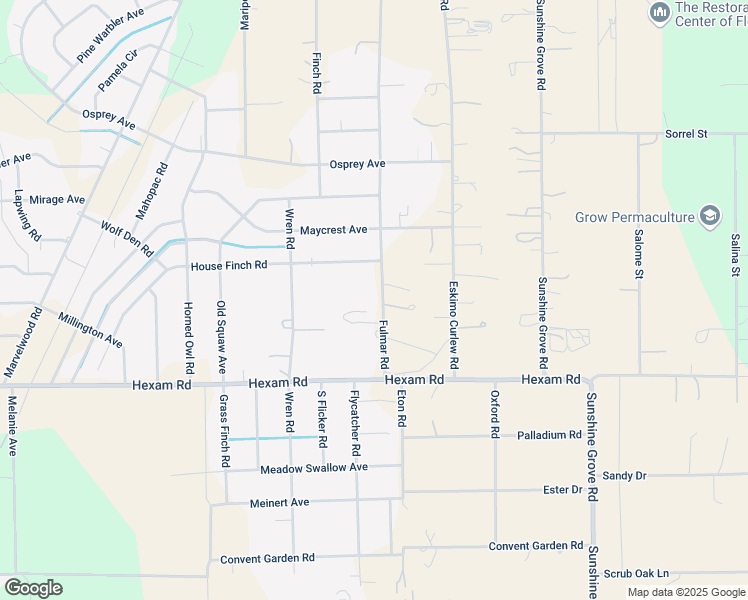 map of restaurants, bars, coffee shops, grocery stores, and more near 13104 House Finch Road in Brooksville