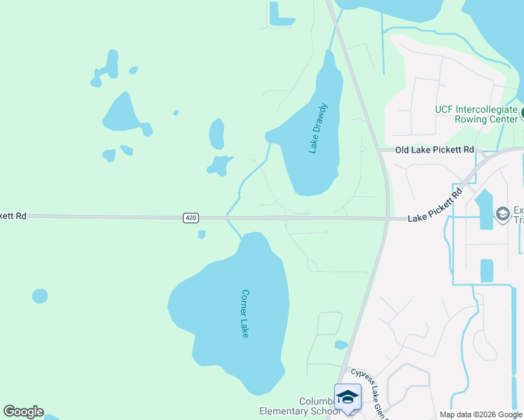 map of restaurants, bars, coffee shops, grocery stores, and more near 3604 Oriskany Drive in Orlando