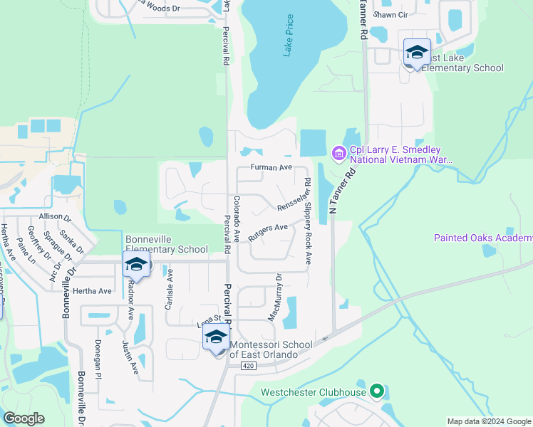 map of restaurants, bars, coffee shops, grocery stores, and more near 14056 Saint Leo Court in Orlando