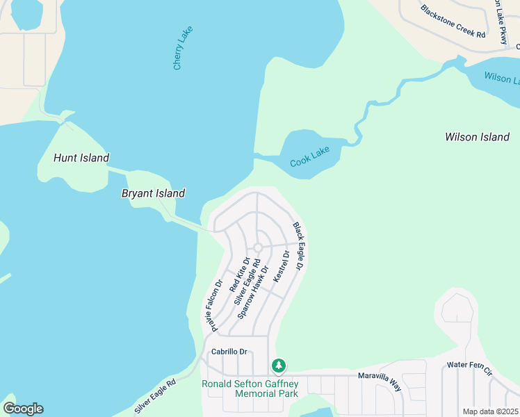 map of restaurants, bars, coffee shops, grocery stores, and more near 501 Kestrel Drive in Groveland