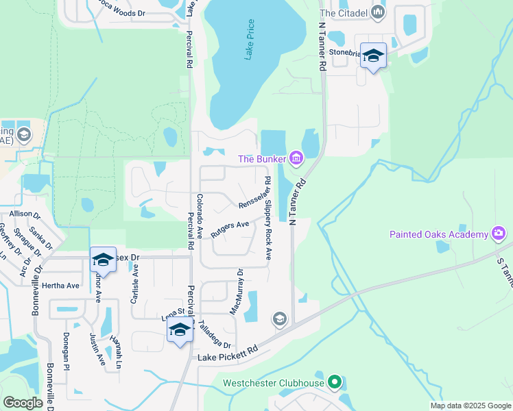map of restaurants, bars, coffee shops, grocery stores, and more near 14224 Rensselaer Road in Orlando