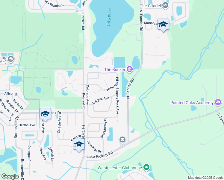 map of restaurants, bars, coffee shops, grocery stores, and more near 14224 Rensselaer Road in Orlando