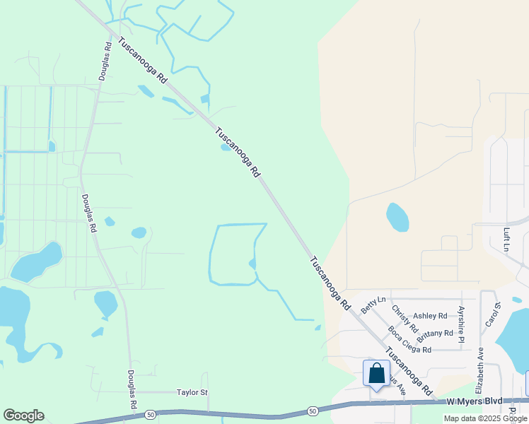 map of restaurants, bars, coffee shops, grocery stores, and more near 16509 Tuscanooga Road in Groveland