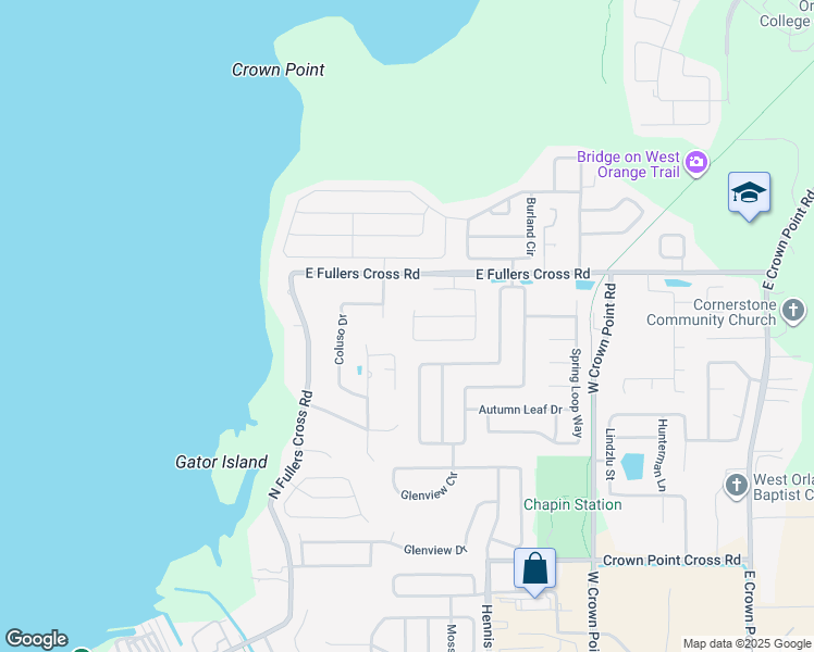 map of restaurants, bars, coffee shops, grocery stores, and more near 532 Westcliffe Drive in Winter Garden