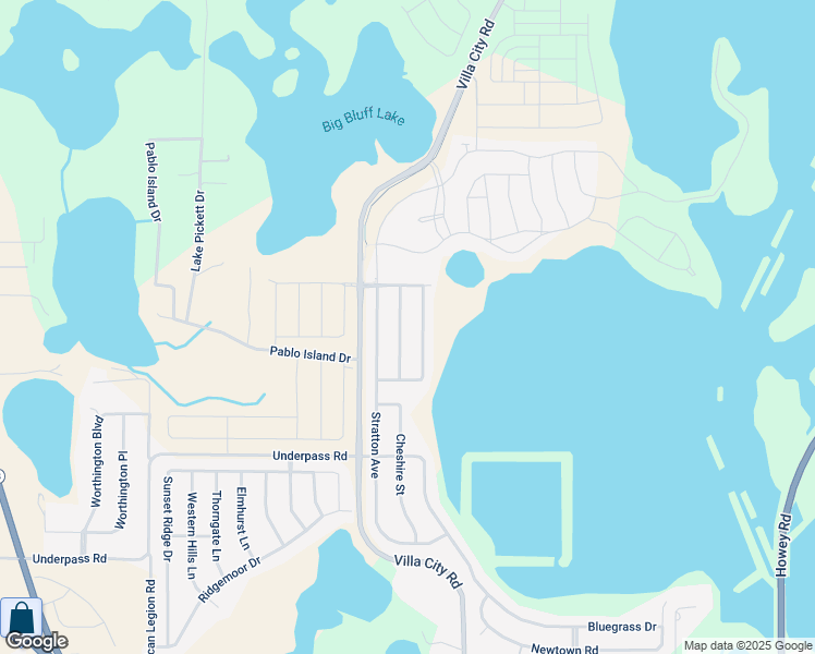 map of restaurants, bars, coffee shops, grocery stores, and more near 3053 Sunscape Terrace in Groveland