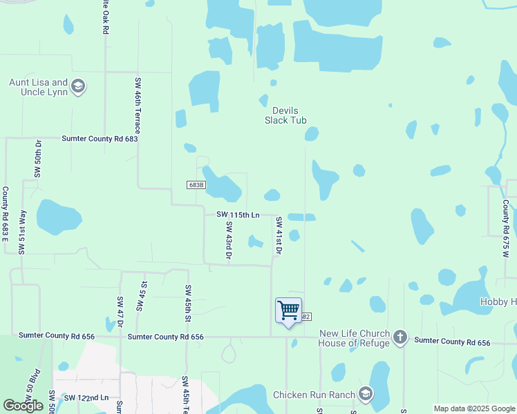 map of restaurants, bars, coffee shops, grocery stores, and more near 4228 Southwest 115th Lane in Webster