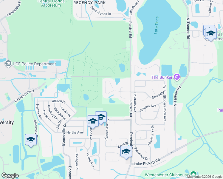 map of restaurants, bars, coffee shops, grocery stores, and more near 3223 Ginger Circle in Orlando