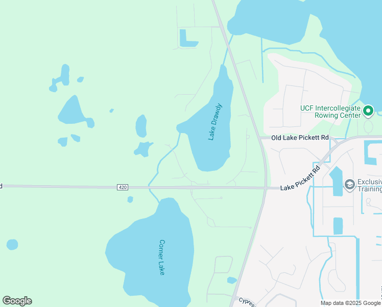 map of restaurants, bars, coffee shops, grocery stores, and more near 3615 Oriskany Drive in Orlando