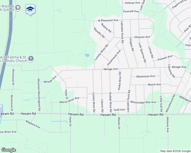 map of restaurants, bars, coffee shops, grocery stores, and more near 11244 Lomita Wren Road in Brooksville