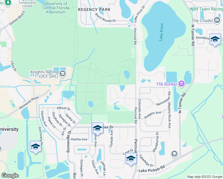 map of restaurants, bars, coffee shops, grocery stores, and more near 3153 Ginger Circle in Orlando