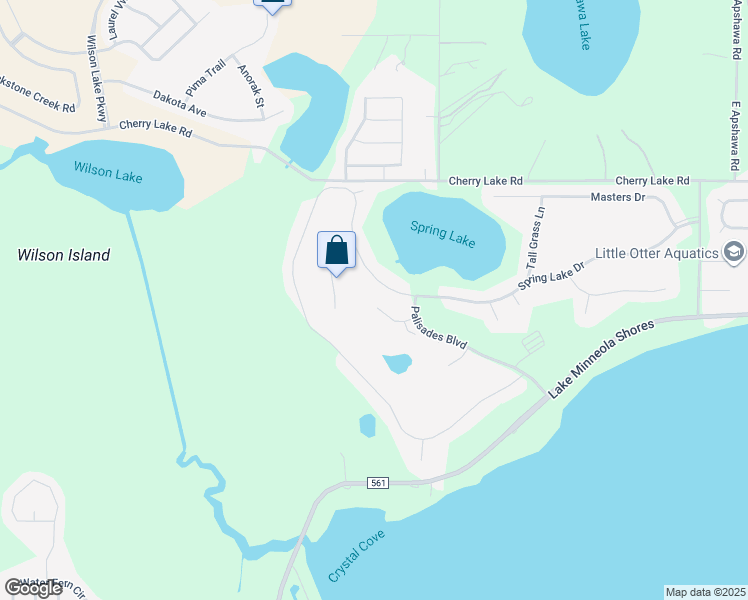 map of restaurants, bars, coffee shops, grocery stores, and more near 10317 Smokerise Lane in Clermont