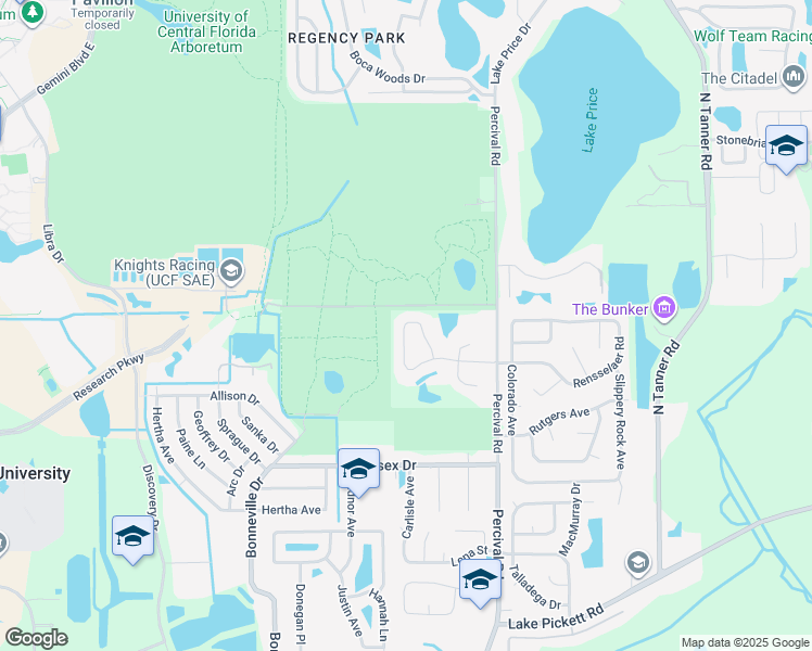 map of restaurants, bars, coffee shops, grocery stores, and more near 3223 Ginger Circle in Orlando