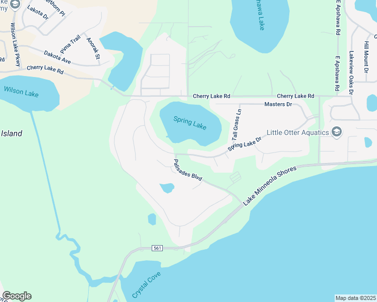map of restaurants, bars, coffee shops, grocery stores, and more near 9853 Spring Lake Drive in Clermont