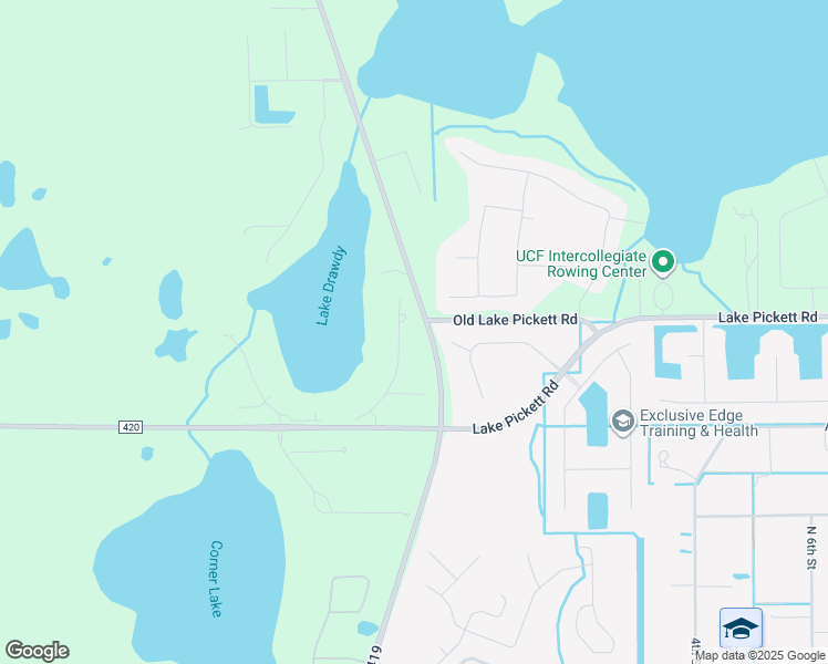 map of restaurants, bars, coffee shops, grocery stores, and more near 3375 Lukas Cove in Orlando