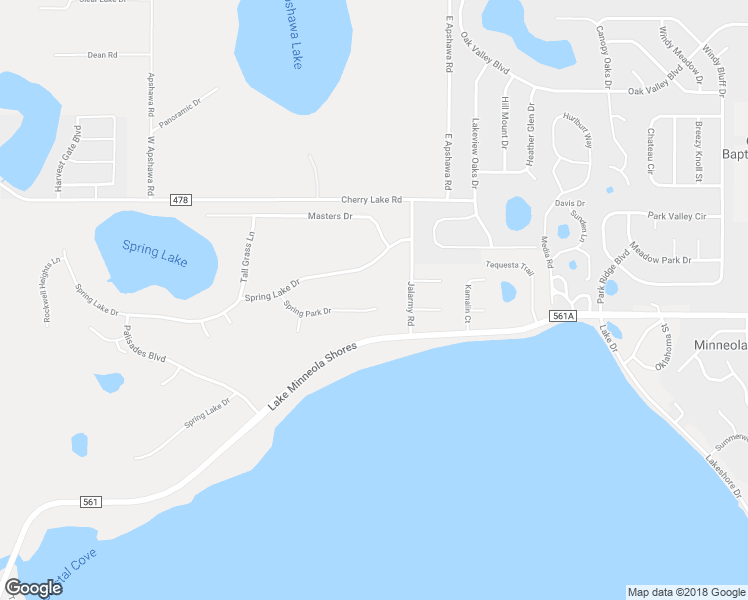 map of restaurants, bars, coffee shops, grocery stores, and more near 16508 Spring Park Drive in Clermont