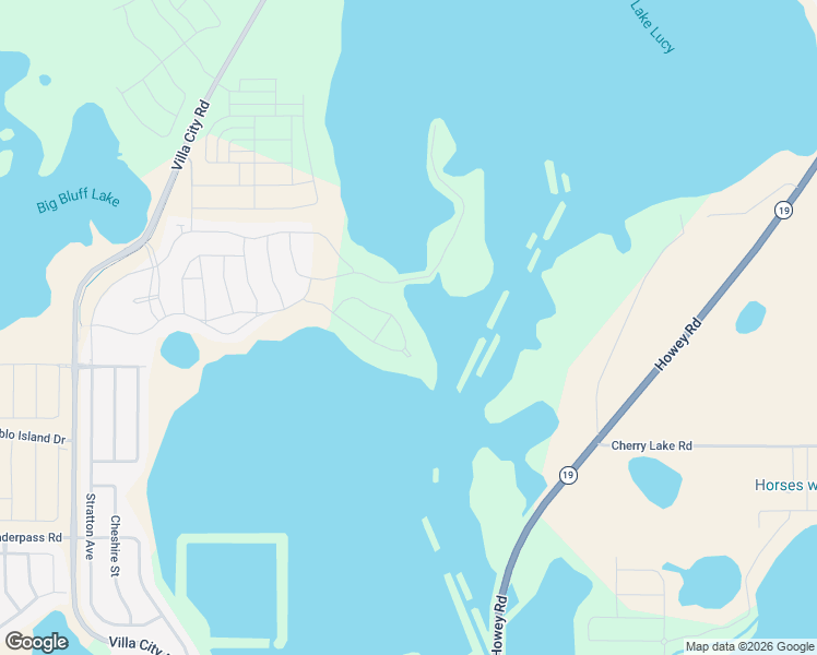 map of restaurants, bars, coffee shops, grocery stores, and more near 5605 Lucy Lee Road in Groveland