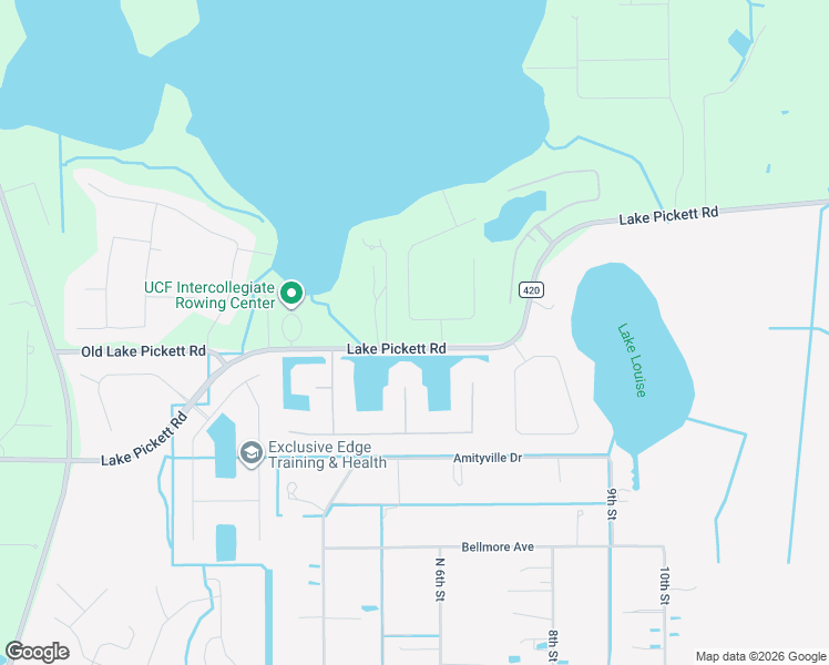 map of restaurants, bars, coffee shops, grocery stores, and more near 2112 Whiting Trail in Orlando