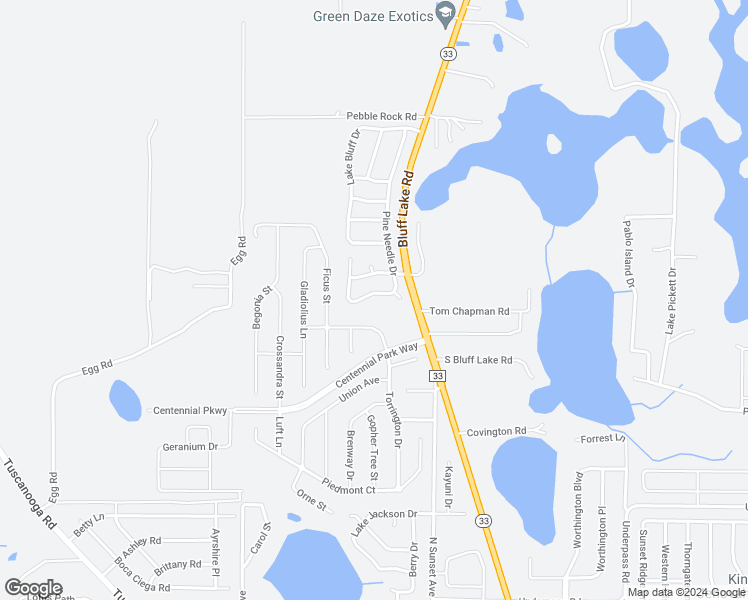 map of restaurants, bars, coffee shops, grocery stores, and more near 5048 Pine Needle Drive in Mascotte