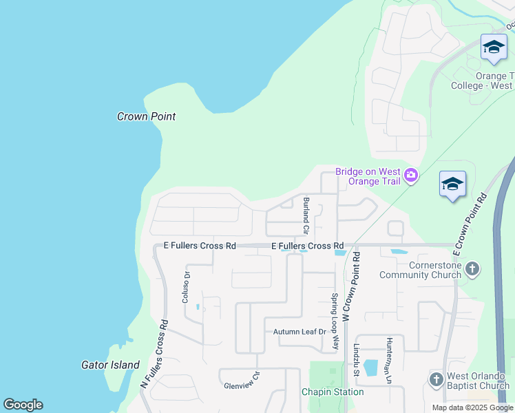 map of restaurants, bars, coffee shops, grocery stores, and more near 1421 Juniper Hammock Street in Winter Garden