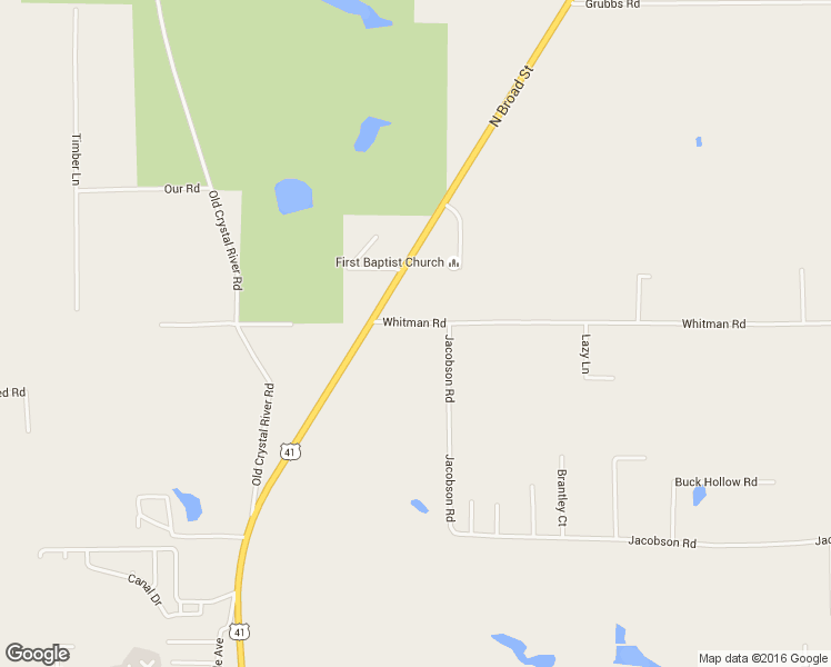 map of restaurants, bars, coffee shops, grocery stores, and more near 22172 Whitman Road in Brooksville