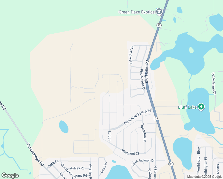 map of restaurants, bars, coffee shops, grocery stores, and more near 2241 Gladiolius Lane in Mascotte