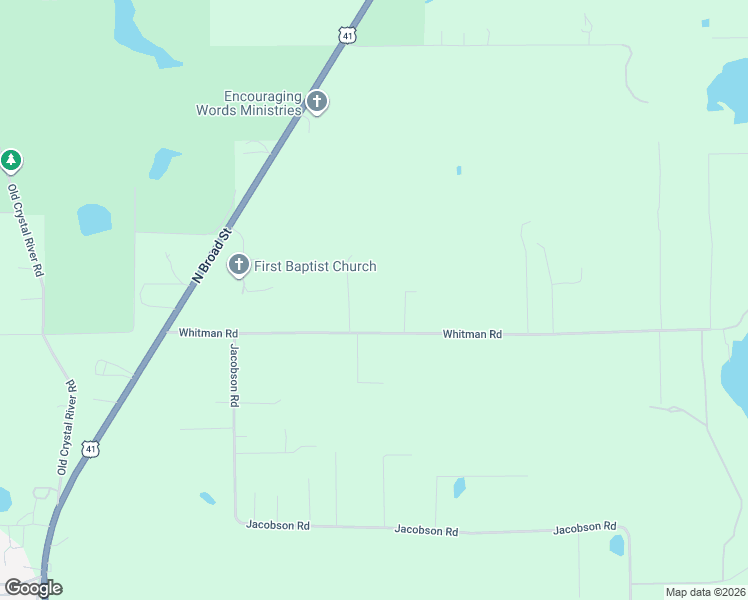 map of restaurants, bars, coffee shops, grocery stores, and more near 22397 Whitman Road in Brooksville