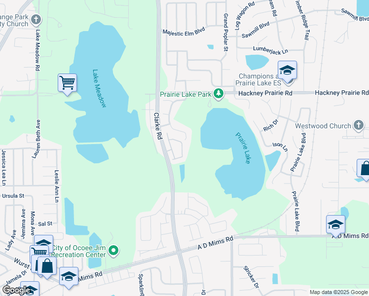 map of restaurants, bars, coffee shops, grocery stores, and more near 1997 Brancaster Circle in Ocoee