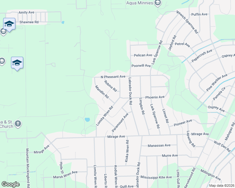 map of restaurants, bars, coffee shops, grocery stores, and more near 11981 Robina Road in Brooksville