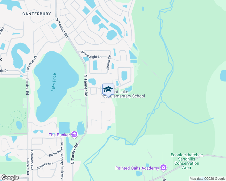 map of restaurants, bars, coffee shops, grocery stores, and more near 14620 Stonebriar Way in Orlando