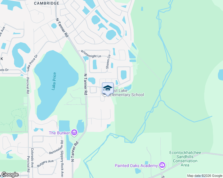 map of restaurants, bars, coffee shops, grocery stores, and more near 14620 Stonebriar Way in Orlando