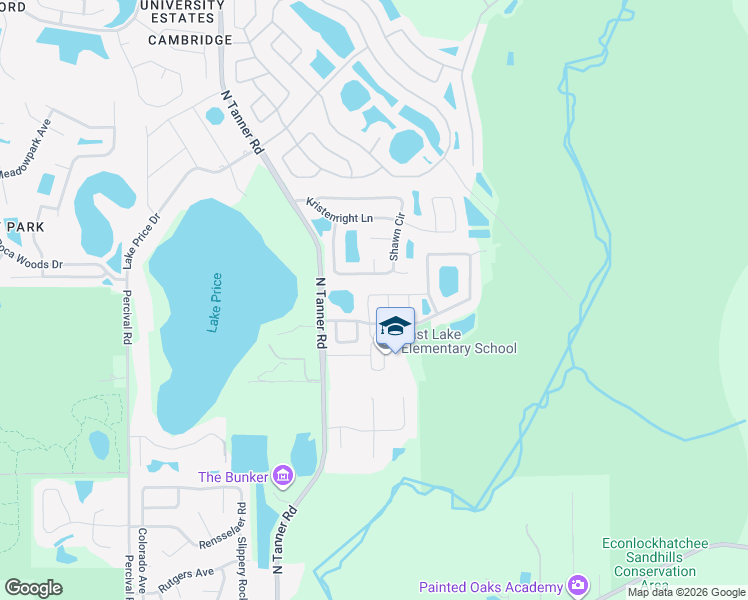 map of restaurants, bars, coffee shops, grocery stores, and more near 4009 Feldspar Trail in Orlando