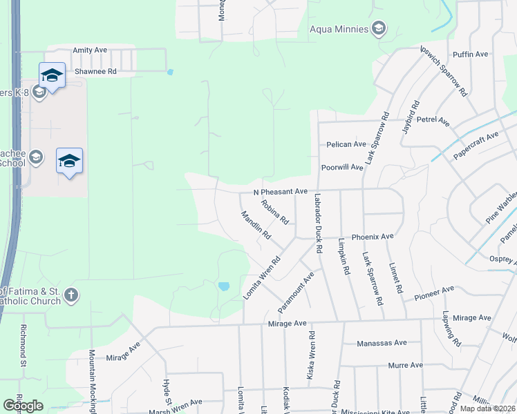 map of restaurants, bars, coffee shops, grocery stores, and more near 12035 Robina Road in Brooksville