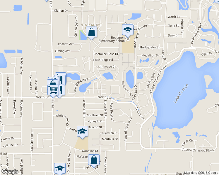 map of restaurants, bars, coffee shops, grocery stores, and more near 4431 Bleasdale Avenue in Orlando