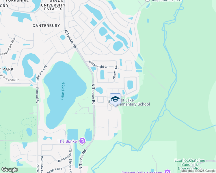 map of restaurants, bars, coffee shops, grocery stores, and more near 4009 Feldspar Trail in Orlando