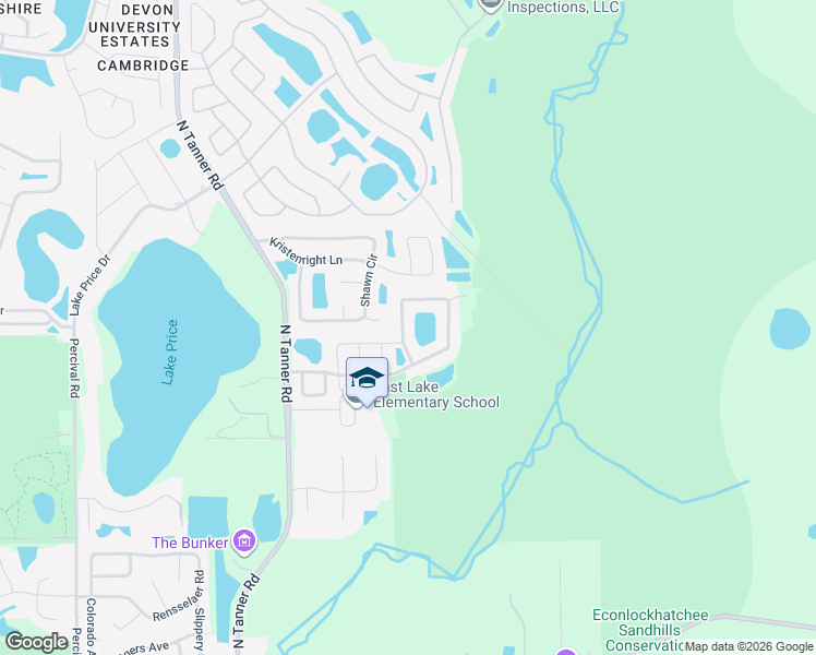 map of restaurants, bars, coffee shops, grocery stores, and more near 15313 Stonebriar Way in Orlando