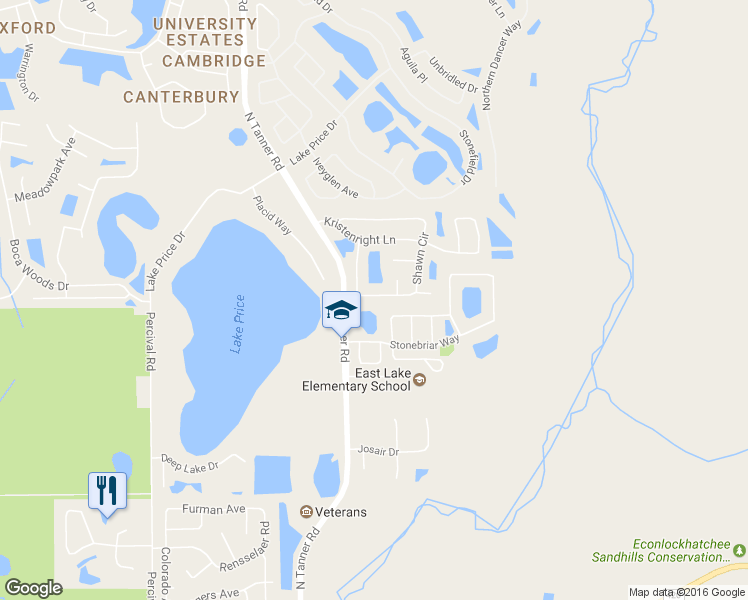 map of restaurants, bars, coffee shops, grocery stores, and more near 3732 Shawn Circle in Orlando