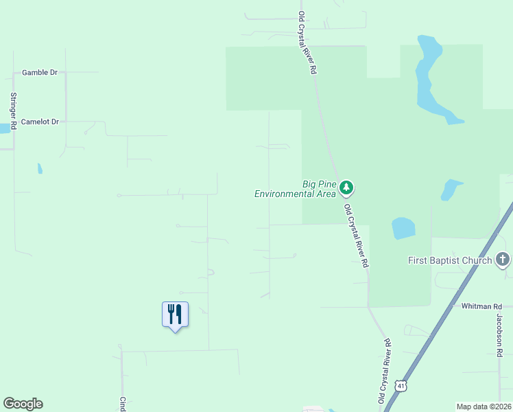 map of restaurants, bars, coffee shops, grocery stores, and more near 12047 Timber Lane in Brooksville