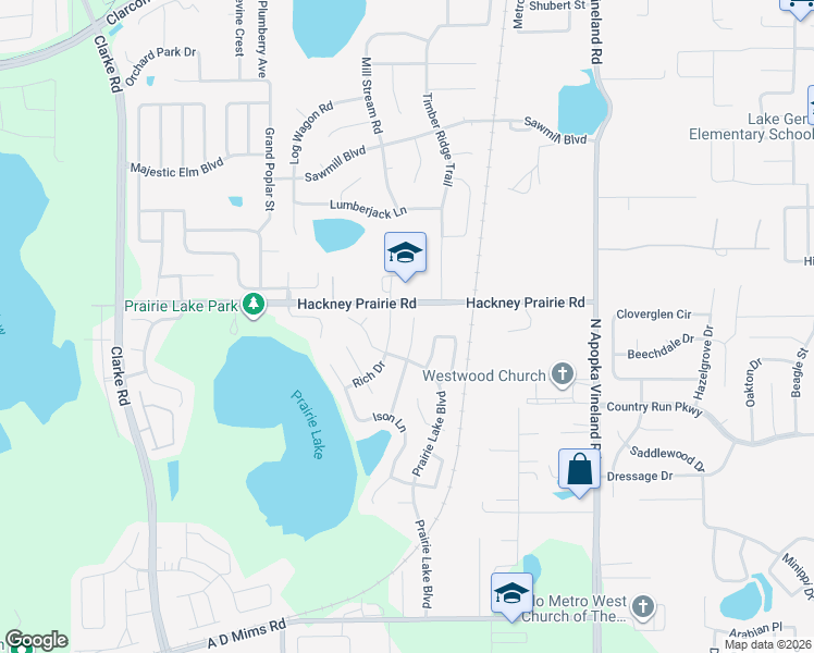 map of restaurants, bars, coffee shops, grocery stores, and more near 514 Hager Drive in Ocoee