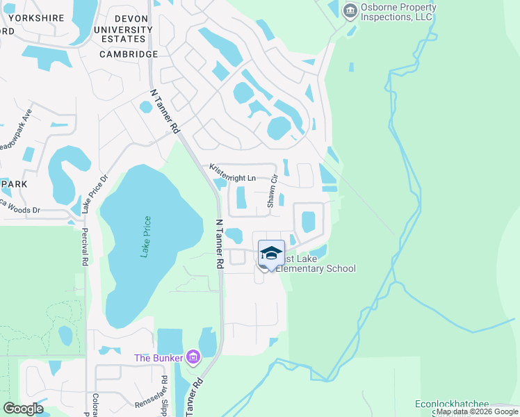 map of restaurants, bars, coffee shops, grocery stores, and more near 14513 Kaiser Court in Orlando