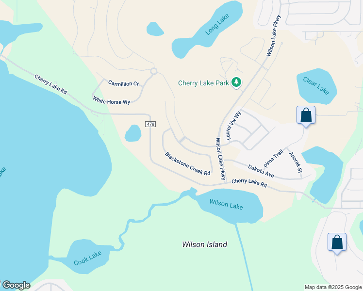 map of restaurants, bars, coffee shops, grocery stores, and more near 104 Blackstone Creek Road in Groveland