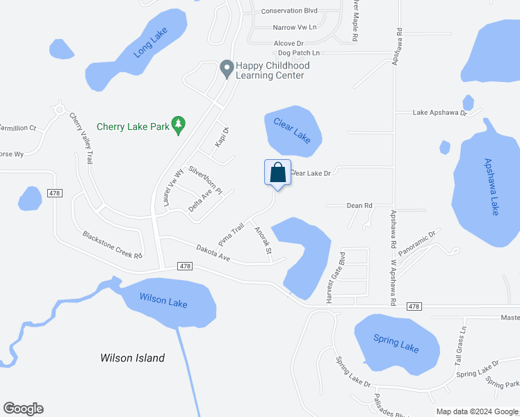 map of restaurants, bars, coffee shops, grocery stores, and more near 247 Pima Trail in Groveland