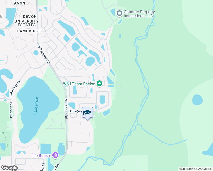 map of restaurants, bars, coffee shops, grocery stores, and more near 14664 Kristenright Lane in Orlando