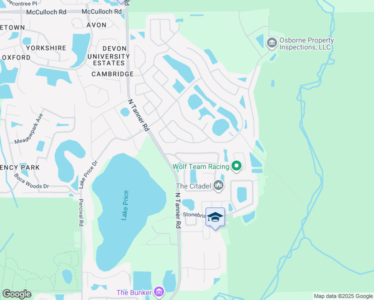 map of restaurants, bars, coffee shops, grocery stores, and more near 4118 Iveyglen Avenue in Orlando